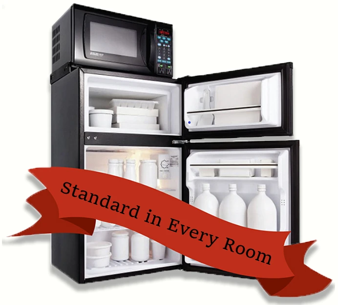 Minifridge with Microwave Standard in Every Room
